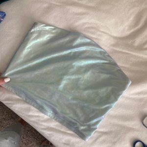 Wild Fable Holographic Bandeau Top